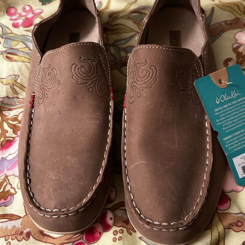 Olukai Men's Brown Loafers